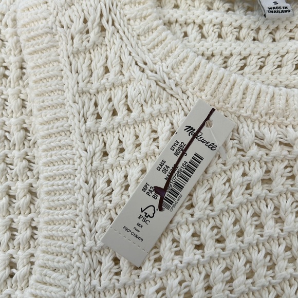 Madewell Crochet lightweight
100% Cotton sweater tank crewneck NWT Small - Picture 10 of 14